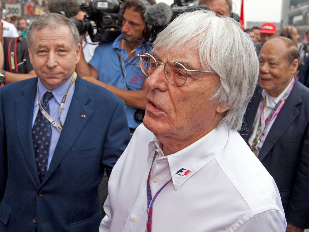 Jean Todt (left) and Bernie Ecclestone have been in the line of fire